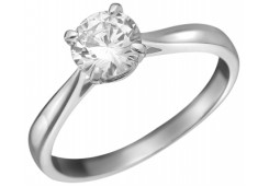 Серебряное кольцо с фианитом