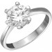 Серебряное кольцо с фианитом