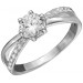 Серебряное кольцо с фианитом