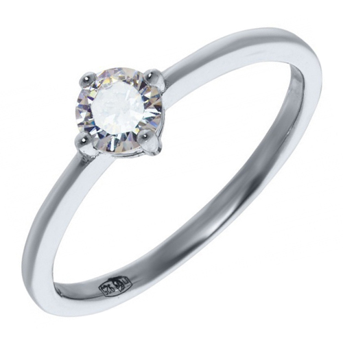 Серебряное кольцо с фианитом