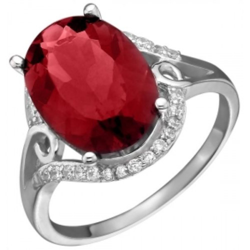 Серебряное кольцо с фианитом