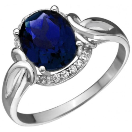 Серебряное кольцо с фианитом