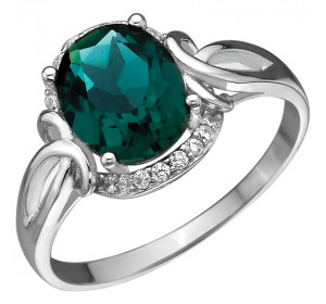 Серебряное кольцо с кварцем