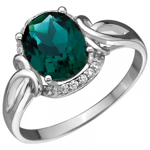 Серебряное кольцо с кварцем