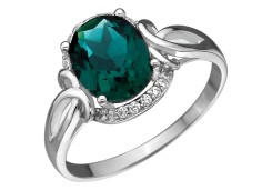 Серебряное кольцо с кварцем