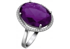 Серебряное кольцо с фианитом