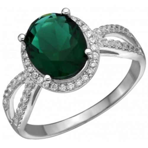 Серебряное кольцо с фианитом