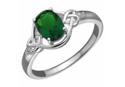 Серебряное кольцо с фианитом