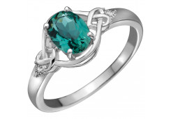 Серебряное кольцо с кварцем