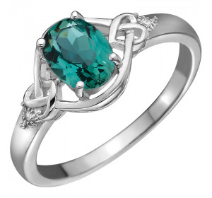 Серебряное кольцо с кварцем