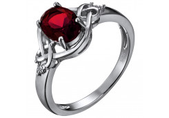 Серебряное кольцо с фианитом