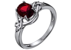 Серебряное кольцо с фианитом