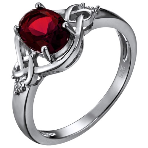 Серебряное кольцо с фианитом