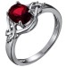 Серебряное кольцо с фианитом