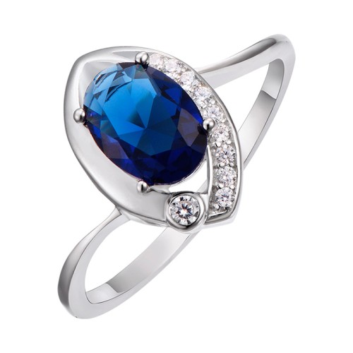 Серебряное кольцо с фианитом