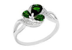 Серебряное кольцо с фианитом