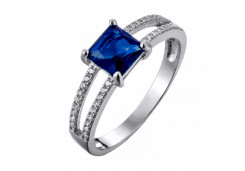 Серебряное кольцо с фианитом