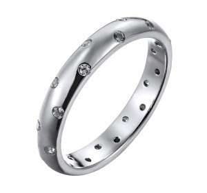 Серебряное кольцо с фианитом