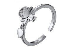 Серебряное кольцо с фианитом