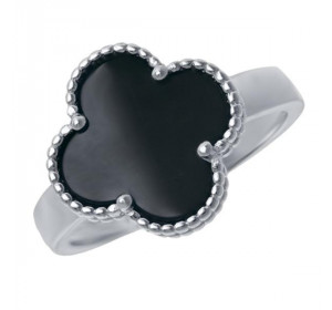 Кольцо из серебра 925 пробы с агатом