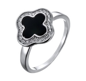 Серебряное кольцо с агатом