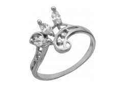 Серебряное кольцо с фианитом