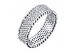 Серебряное кольцо с фианитом