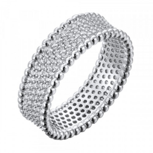 Серебряное кольцо с фианитом