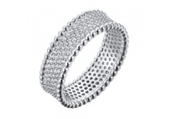 Серебряное кольцо с фианитом