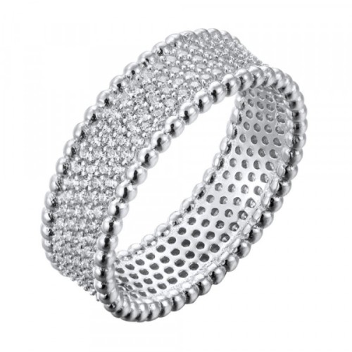 Серебряное кольцо с фианитом