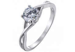 Серебряное кольцо с фианитом