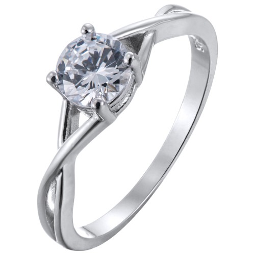 Серебряное кольцо с фианитом