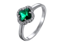 Серебряное кольцо с фианитом