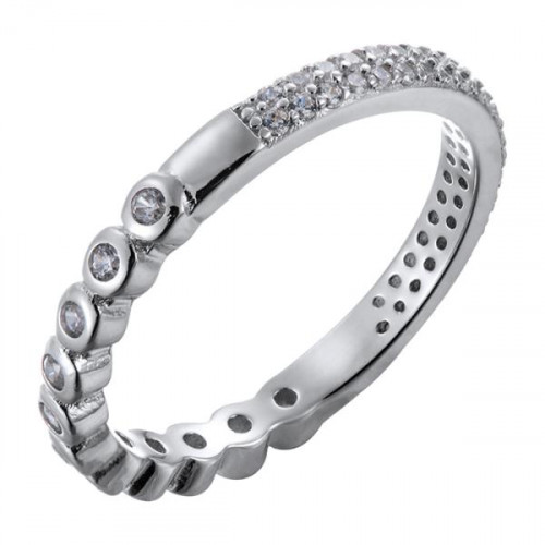 Серебряное кольцо с фианитом