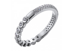 Серебряное кольцо с фианитом