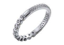 Серебряное кольцо с фианитом