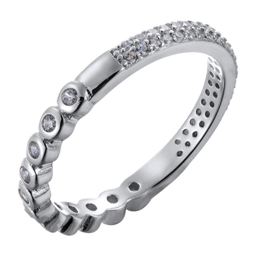 Серебряное кольцо с фианитом