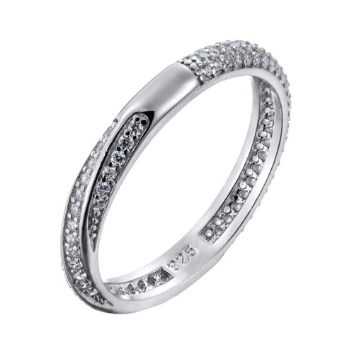 Серебряное кольцо с фианитом