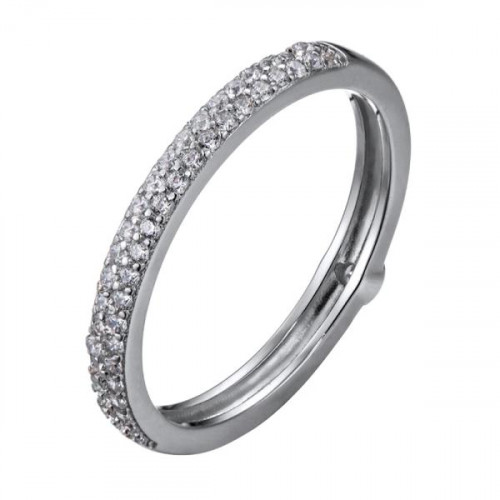 Серебряное кольцо с фианитом