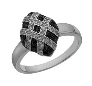 Серебряное кольцо с фианитом