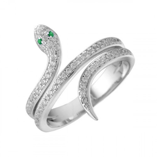 Серебряное кольцо с фианитом
