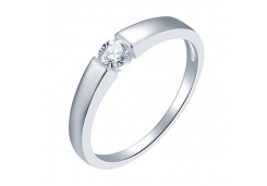 Серебряное кольцо с фианитом