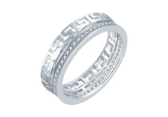 Серебряное кольцо с фианитом