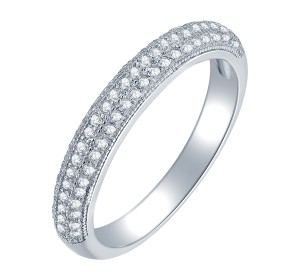 Серебряное кольцо с фианитом