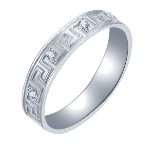 Серебряное кольцо с фианитом