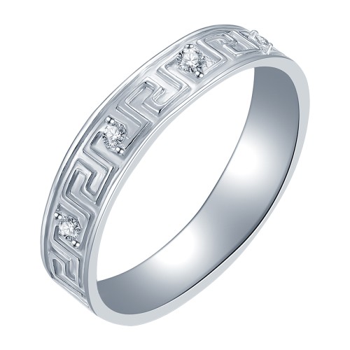 Серебряное кольцо с фианитом