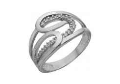 Серебряное кольцо с фианитом