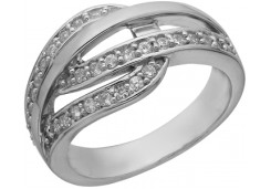 Серебряное кольцо с фианитом