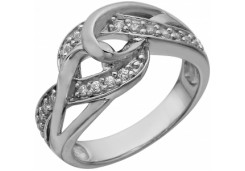 Серебряное кольцо с фианитом