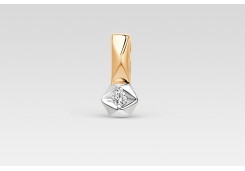 Золотая подвеска с бриллиантом